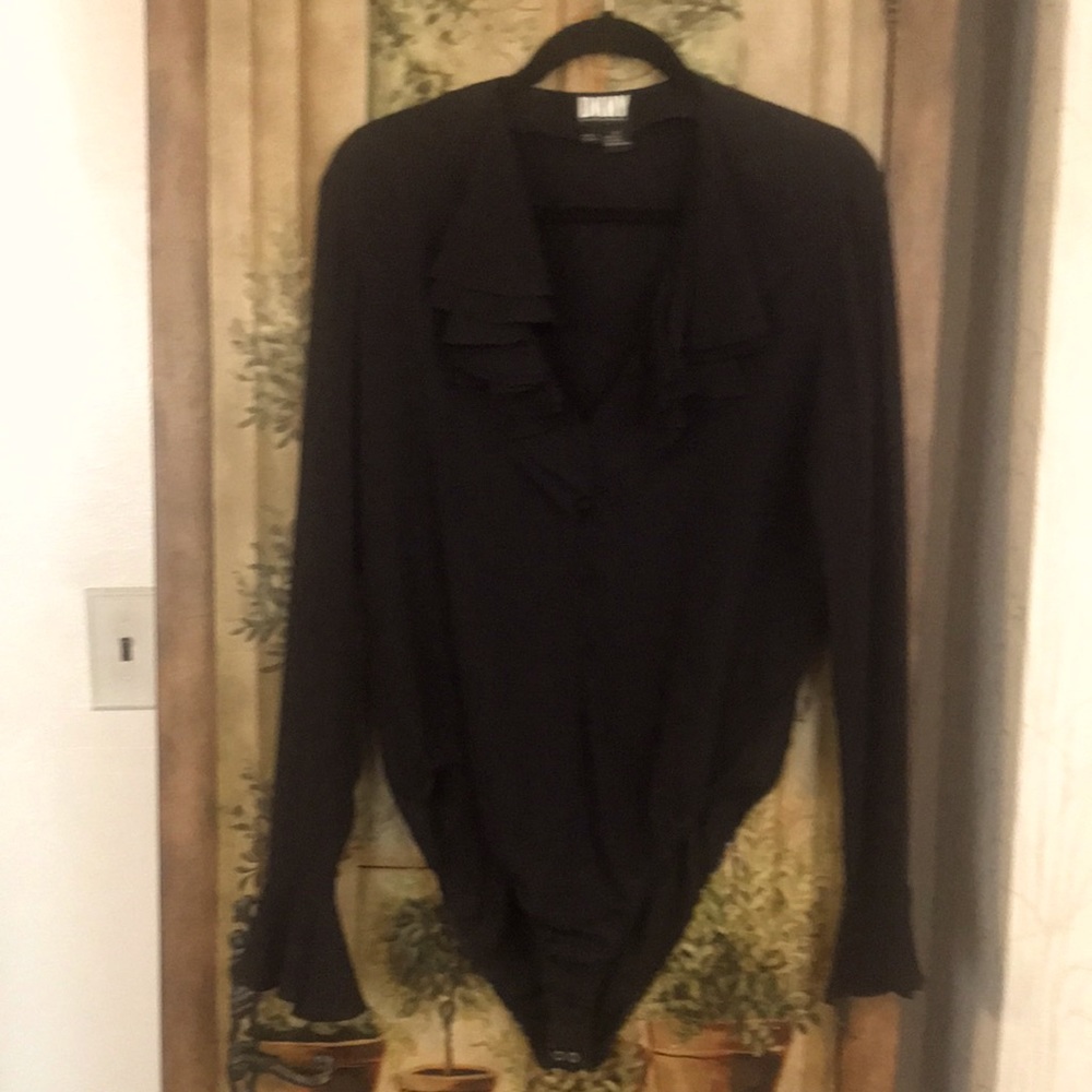 Designer DKNY 100% Silk Body Suit